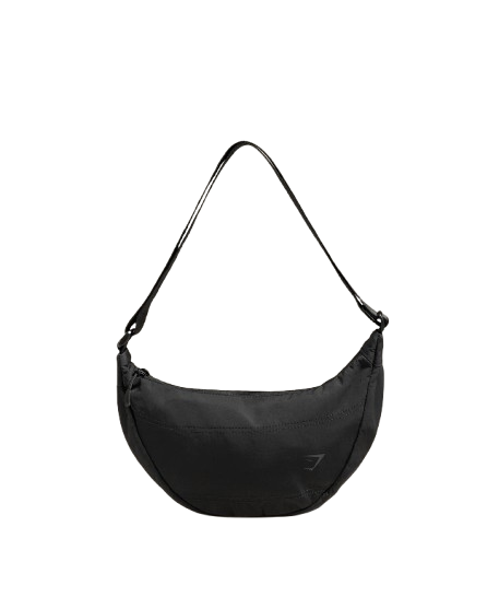 Gymshark Pleat Crossbody Bag - Black