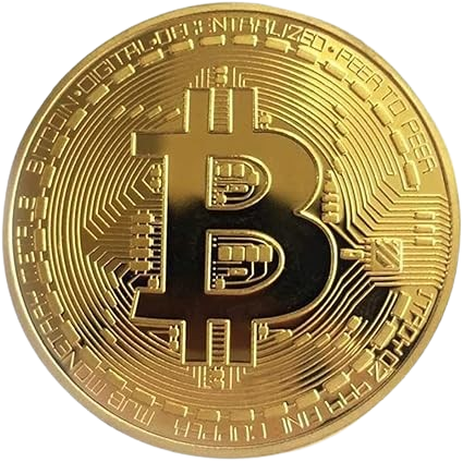 Gold Plated Bitcoin Coin Collectible