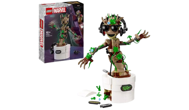 Marvel Dancing Groot Buildable Animated Toy 76297