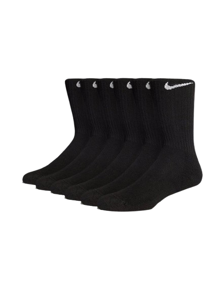 Nike 6-Pack Everyday Cushioned Training Crew Socks