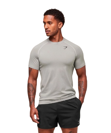 Vital Seamless T-Shirt - Light Grey