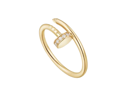 Cartier Juste Un Clou 18ct Yellow-Gold and 0.08ct Brilliant-Cut Diamond Ring