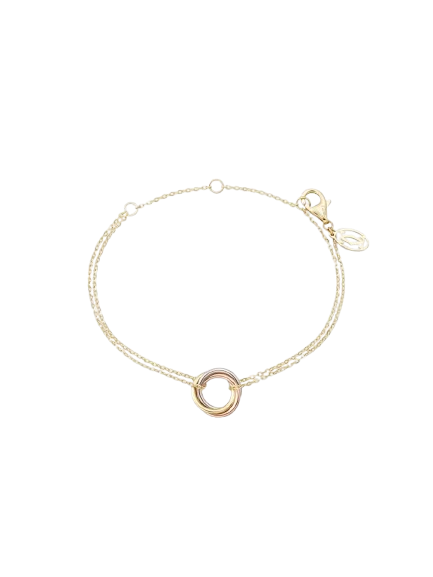Cartier Trinity 18ct White, Yellow and Rose-Gold Bracelet