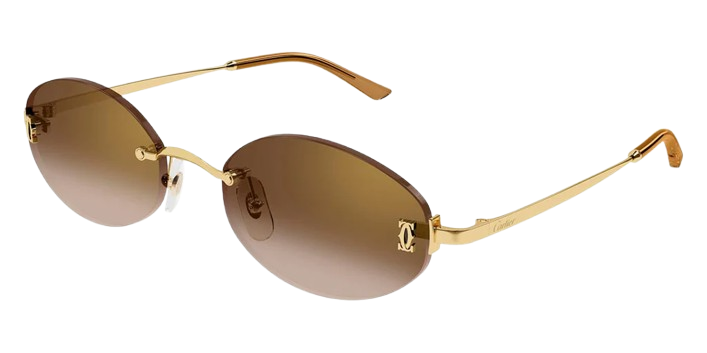 Cartier Rimless Oval Frame CT0592S Sunglasses
