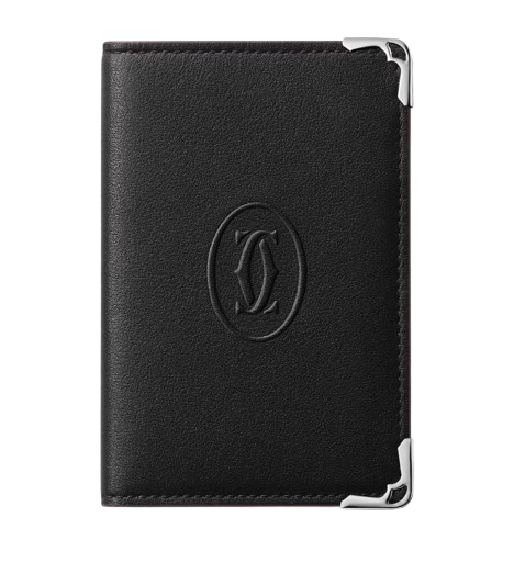 Cartier Leather Must Card Holder - Black