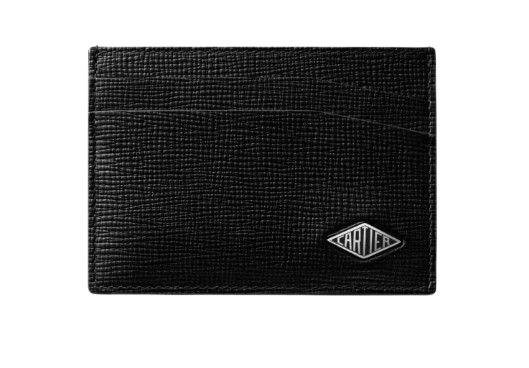 Cartier Losange Double Leather and Palladium Card Holder