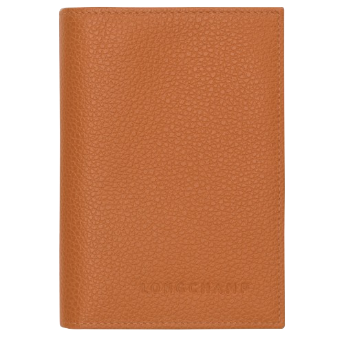 Le Foulonné Passport cover Amber - Leather