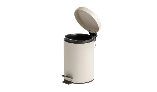3 Litre Pedal Bin - Cream