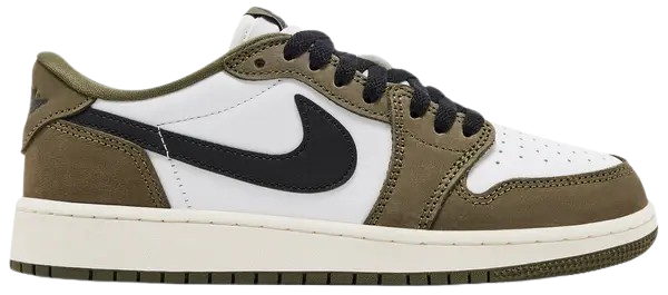 Kids Air Jordan 1 Low GS 'Medium Olive'