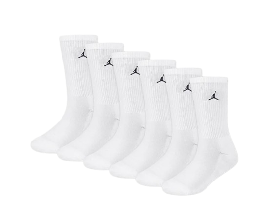 Jordan Everyday Essentials 6 Pack Socks - White