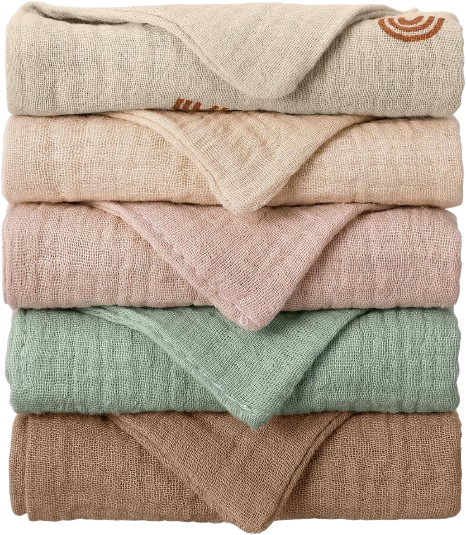100% Cotton Baby Muslin Cloths 5pk