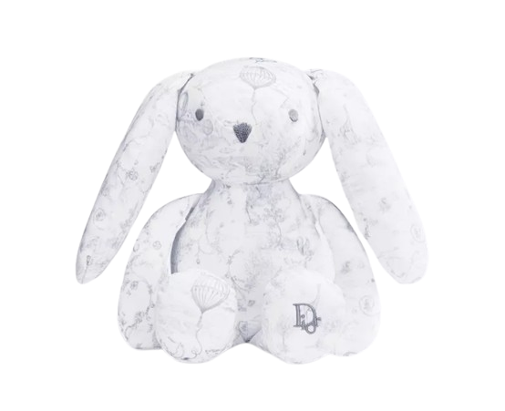 Baby Dior Rabbit Stuffed Toy - Grey