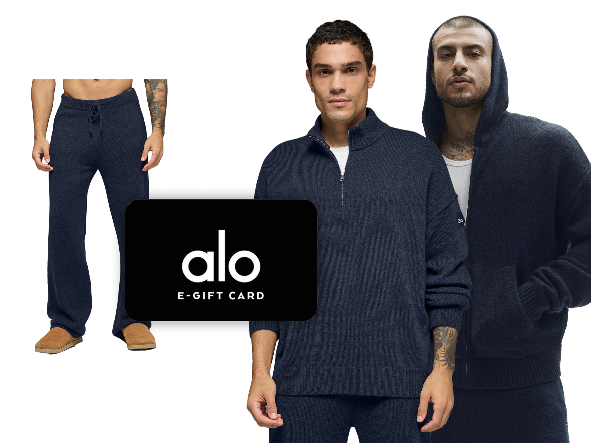 Luxury Cashmere Bundle - 1/4 Zip Pullover + Sweatpants + Full Zip Hoodie + $1000 Gift Card