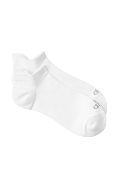 Unisex Performance Tab Sock-White