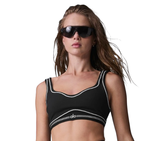 Airbrush Heart Throb Bra-Black