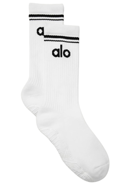 Women's Throwback Barre Sock-White