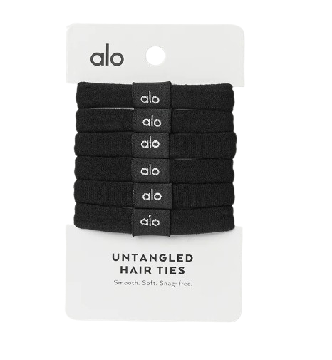 Untangled Hair Tie 6-Pack-Black
