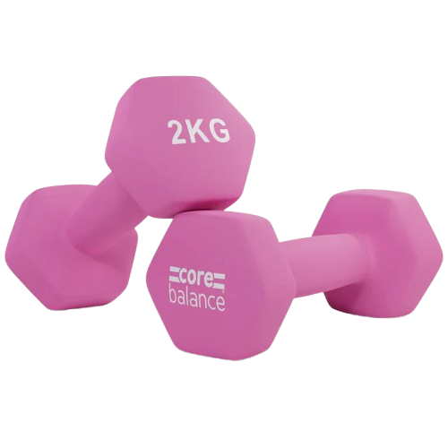 Hex Neoprene Dumbbells Pair 2kg