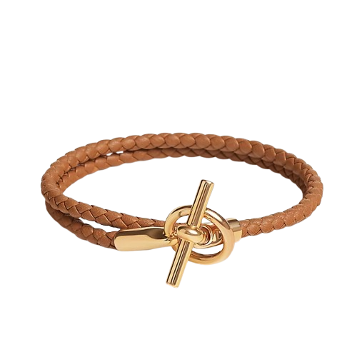 Hermès Glenan Double Tour Bracelet Yellow Gold / Gold