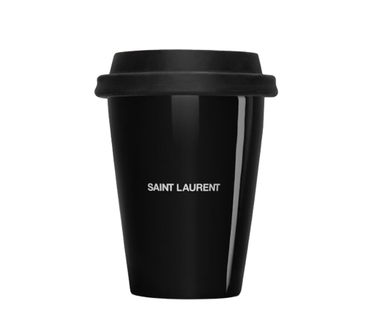 YSL Small Coffee Mug in Ceramic - Black