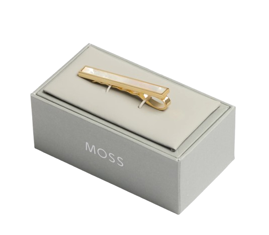 MOSS Gold Mother of Pearl Tie Bar