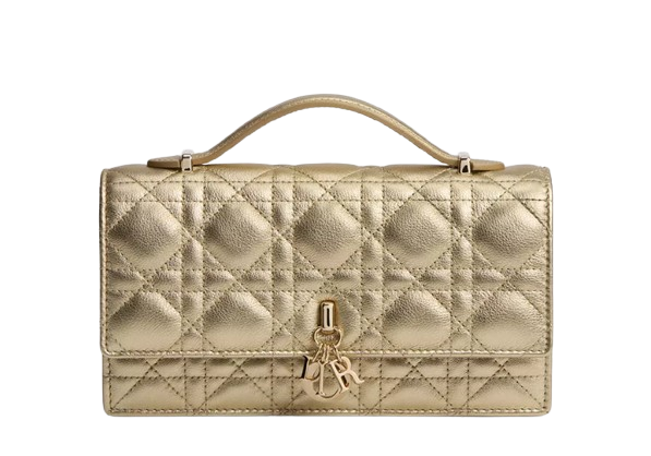 My Dior Mini Bag - Metallic Gold-Tone Cannage Calfskin