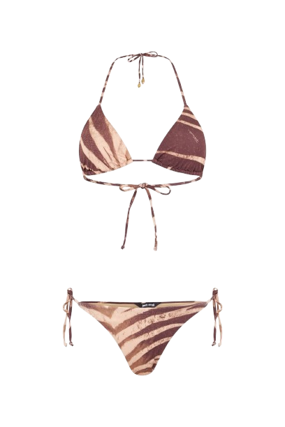 Roberto Cavalli Natural Barb Print Bikini