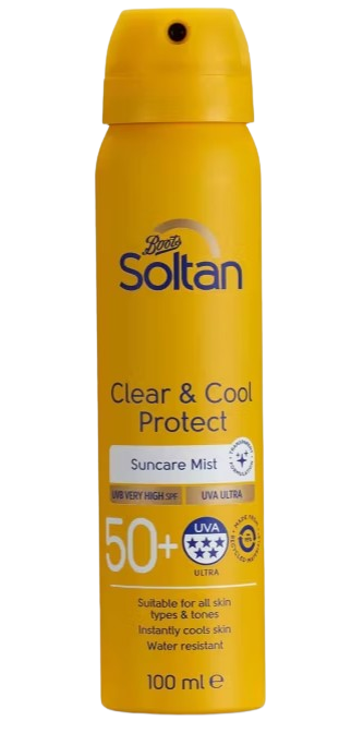 Soltan Clear & Cool Protect Suncare Mist SPF50+ 100ml