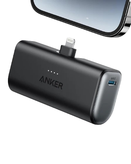 Anker Nano Power Bank, 5,000mAh, Built-In Lightning Connector, MFi Certified