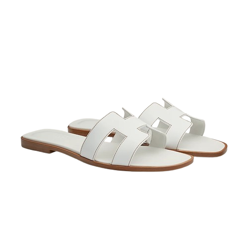 Hermes Oran sandal Blanc