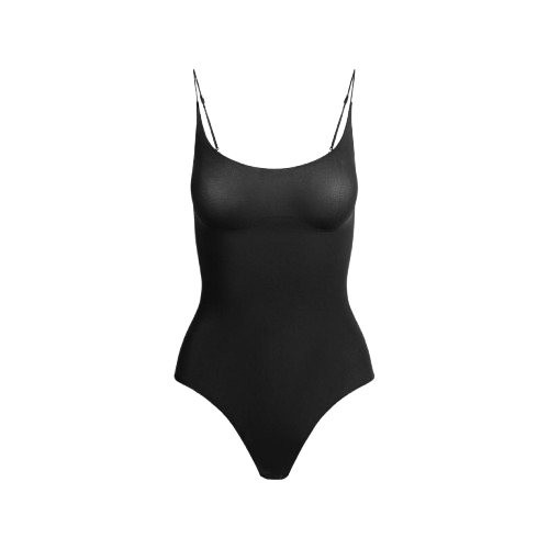 Skims Women's Thong Bodysuit Shapewear - Onyx