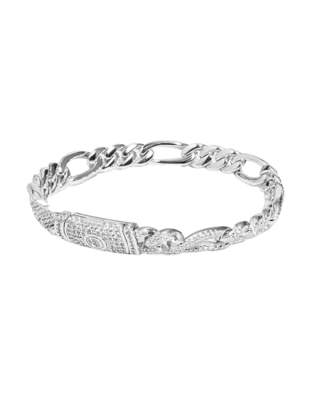 Cernucci 10mm Iced Figaro Bracelet