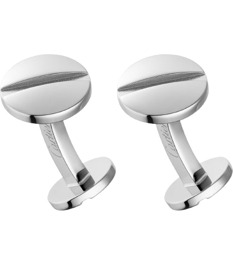 Cartier Sterling Silver Santos de Cartier Cufflinks