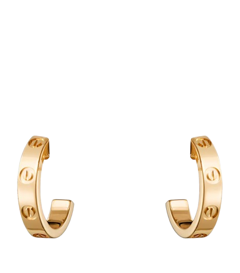 Cartier Yellow Gold LOVE Hoop Earrings