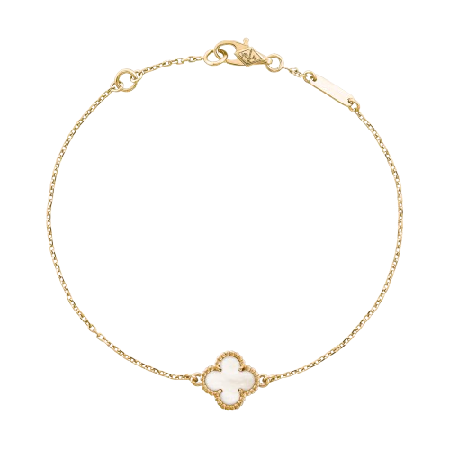 Van Cleef & Arpels Sweet Alhambra Bracelet 18K yellow gold, Mother-of-pearl