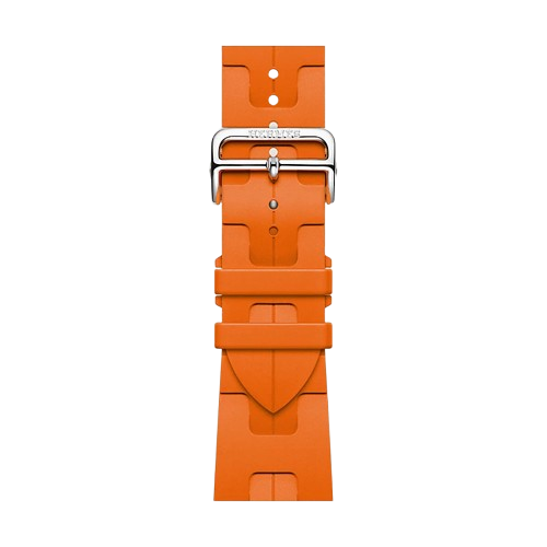 Hermes Band Apple Watch Hermès Single Tour 46 mm Deployment Buckle Kilim - Orange