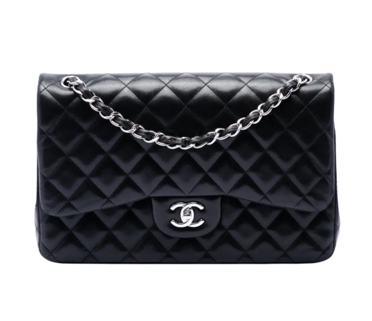 Chanel Jumbo Classic Lambskin Double Flap Shoulder Bag - Preloved
