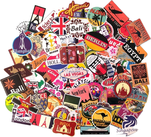 Travel Luggage Stickers