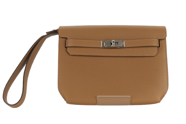 Hermès Kelly Depeches Alezan Epsom Palladium Hardware - Preloved