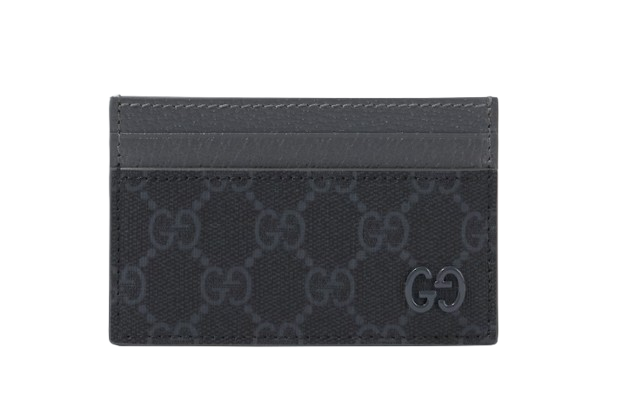 Gucci GG Canvas and Leather Card Holder