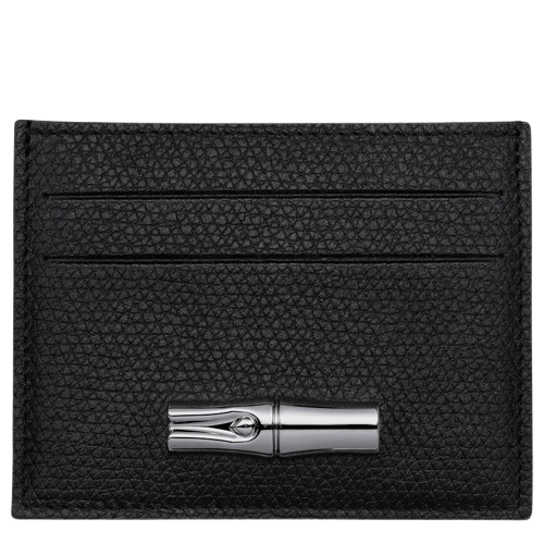 Longchamp Le Roseau Card holder Black - Leather