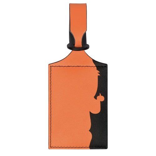 Longchamp LGP Travel Luggage tag Orange - Leather