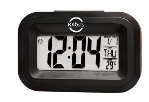 Digital Alarm Clock with Temperature And Date Display