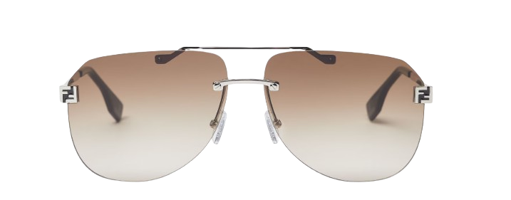 Fendi Sky Palladium-coloured metal sunglasses