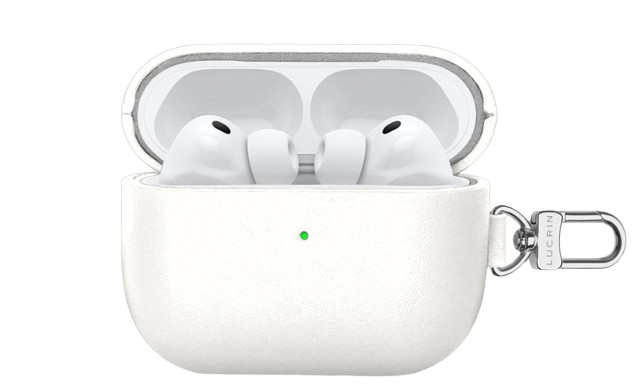 Lucrin Airpods Pro 3 Case with Carabiner Tan - Smooth Leather