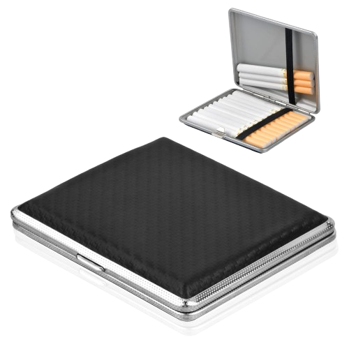 Leather Metal Cigarette Case
