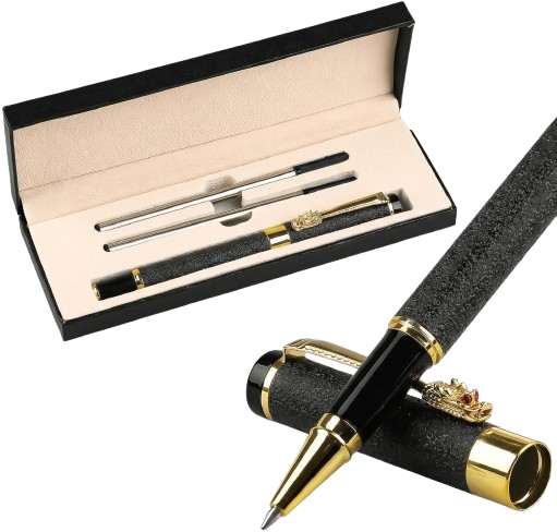 Luxury Rollerball Pen with 2 Extra Refills