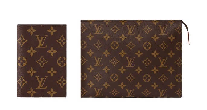 LV Travel Essentials Bundle - Passport Cover + Poche Toilette 26 Toiletry Pouch