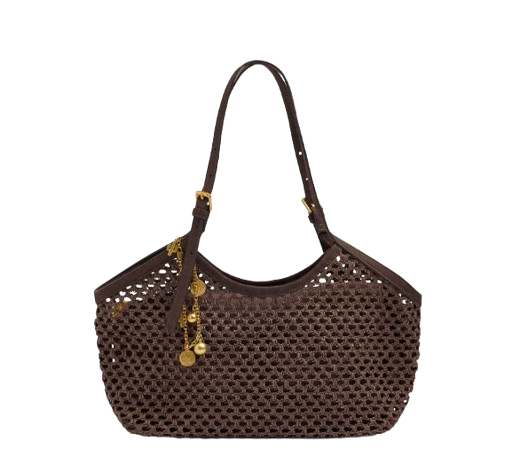 Parfois Tote bag straw effect with handle