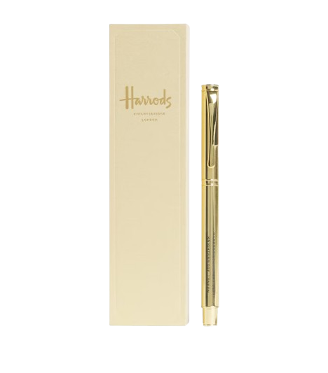 Harrods Metal Logo Ballpoint Pen